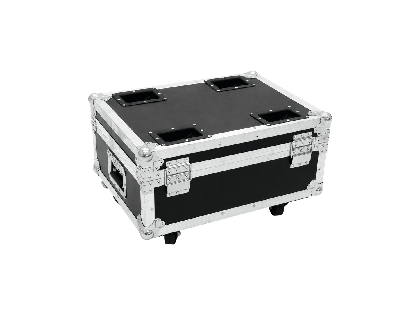 ROADINGER Flightcase 4x AKKU UP-4 QuickDMX mit Ladefunktion