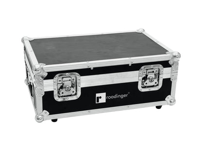 ROADINGER Flightcase 4x AKKU TL-3 Trusslight QuickDMX mit Ladefunktion