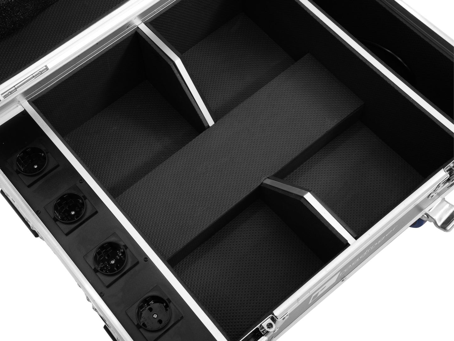 ROADINGER Flightcase 4x AKKU IP UP-4 QuickDMX mit Ladefunktion