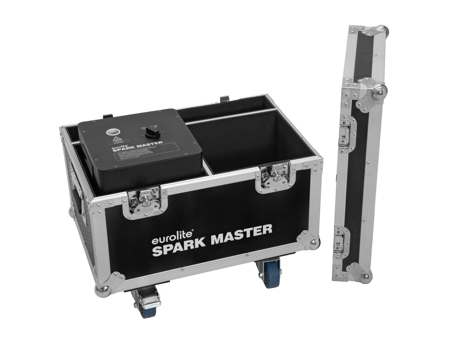 ROADINGER Flightcase 2x Spark Master mit Rollen