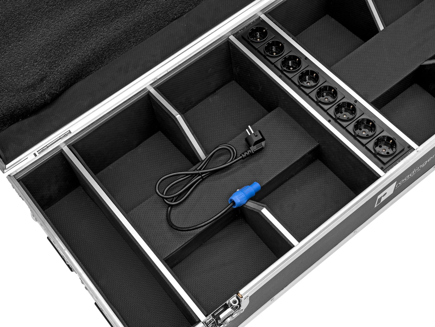 ROADINGER Flightcase 8x AKKU IP UP-4 QuickDMX mit Ladefunktion