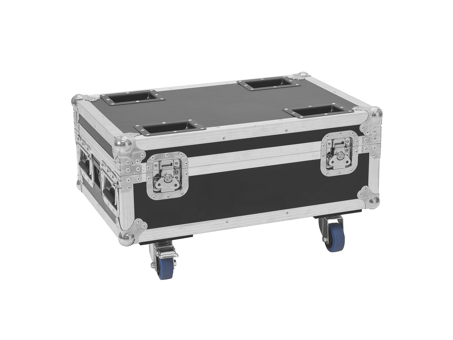 ROADINGER Flightcase 4x AKKU IP UP-4 Plus HCL Spot WDMX mit Ladefunktion