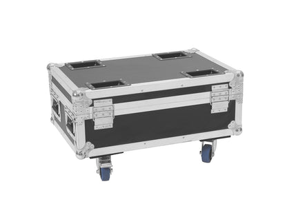 ROADINGER Flightcase 4x AKKU IP UP-4 Plus HCL Spot WDMX mit Ladefunktion