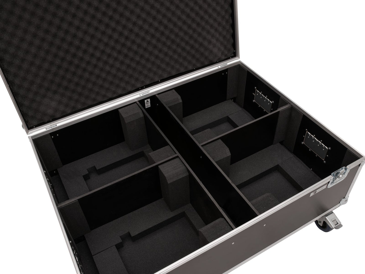 ROADINGER Flightcase 4x LED THA-150F Theater-Spot