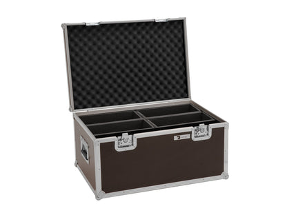 ROADINGER Flightcase 4x LED 4/7C-12 Silent Slim Spot