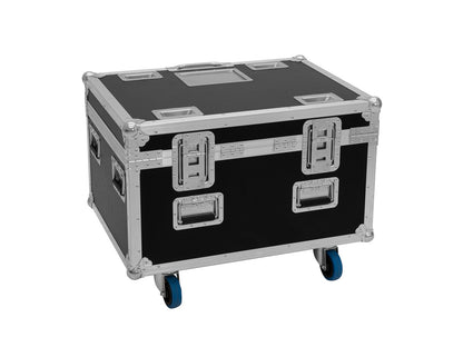 ROADINGER Flightcase 4x LED TMH-X4 mit Rollen