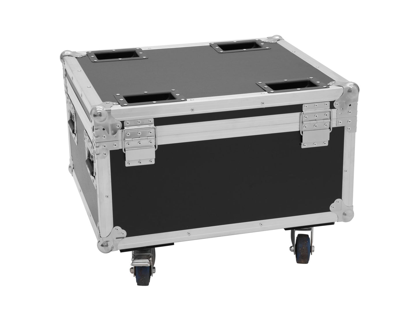 ROADINGER Flightcase 4x AKKU IP PAR 7 QCL WDMX mit Ladefunktion