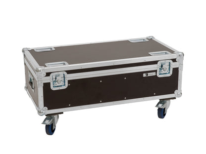 ROADINGER Flightcase 4x Audience Blinder 2x100W mit Rollen