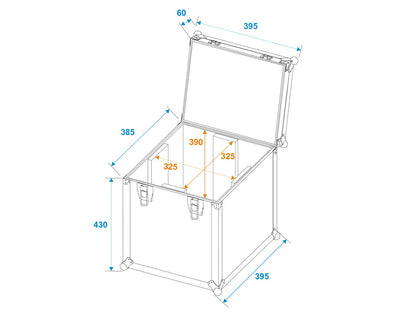 ROADINGER Flightcase 1x B-40 HCL/Laser