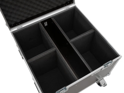 ROADINGER Flightcase 4x LED Theatre COB 100 Serie mit Rollen