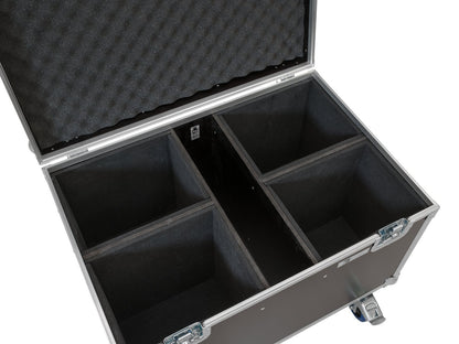 ROADINGER Flightcase 4x LED Theatre COB 200 Serie mit Rollen