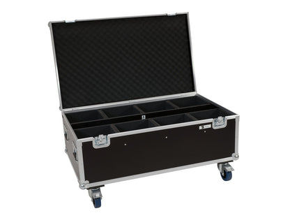 ROADINGER Flightcase 8x LED IP PAR 7x8W QCL/7x9W SCL mit Rollen