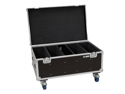 ROADINGER Flightcase 4x Multiflood Pro IP RGBW MK2 mit Rollen