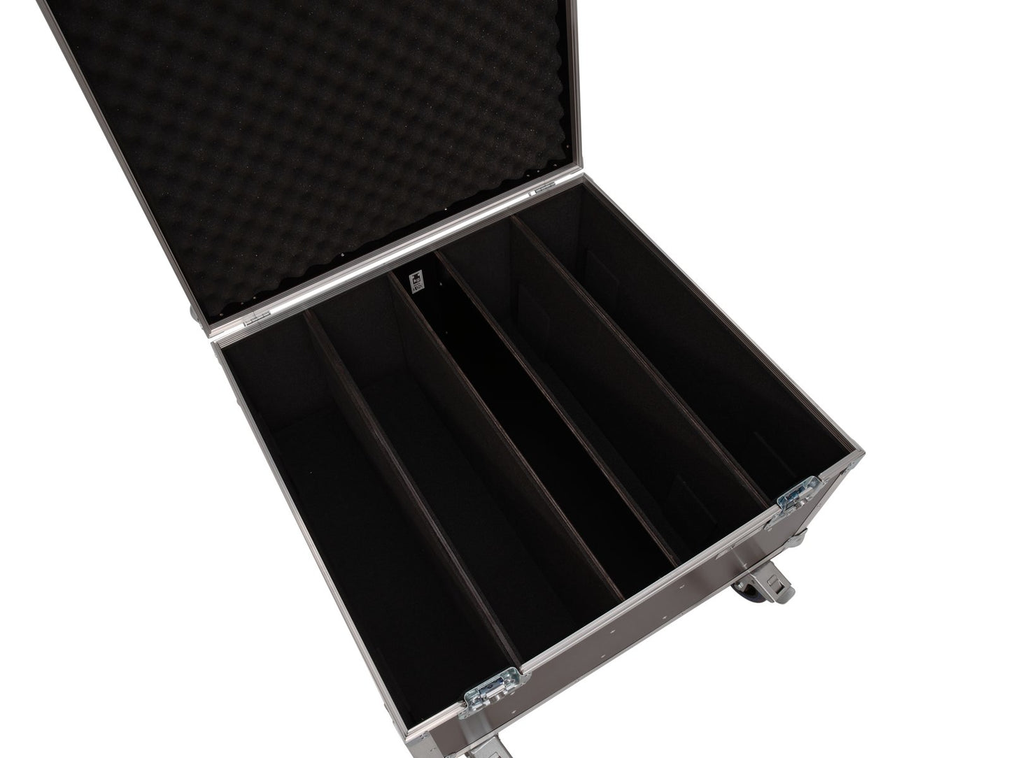 ROADINGER Flightcase 4x LED PLL-480 mit Rollen