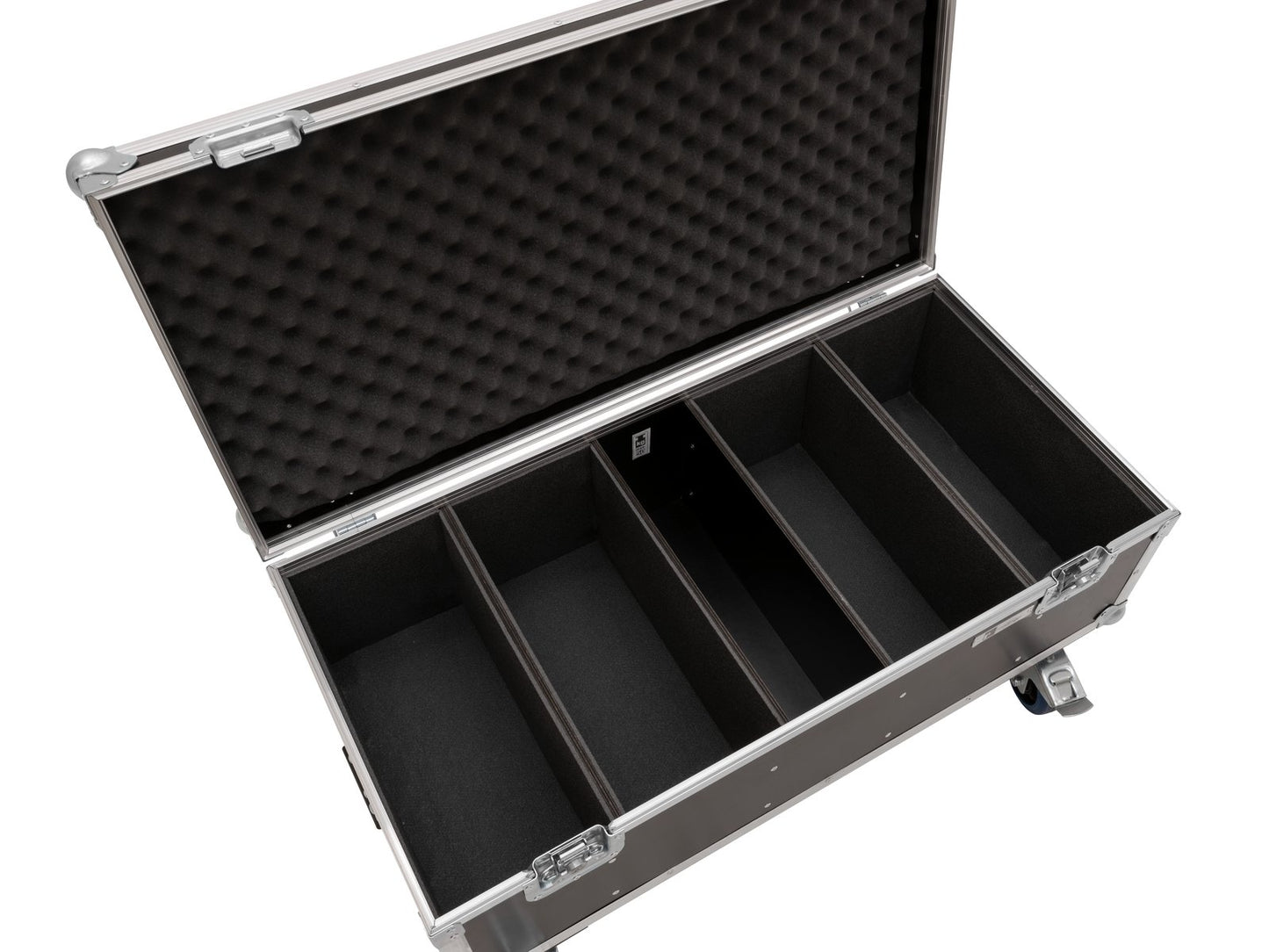 ROADINGER Flightcase 4x Audience Blinder 2x100W LED COB CW/WW mit Rollen