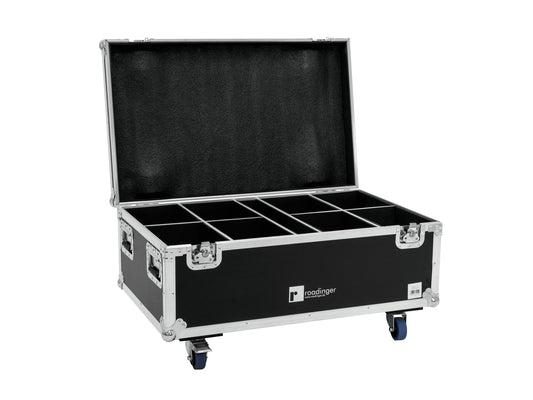 ROADINGER Flightcase 8x LED IP PAR 7x10W RGBL