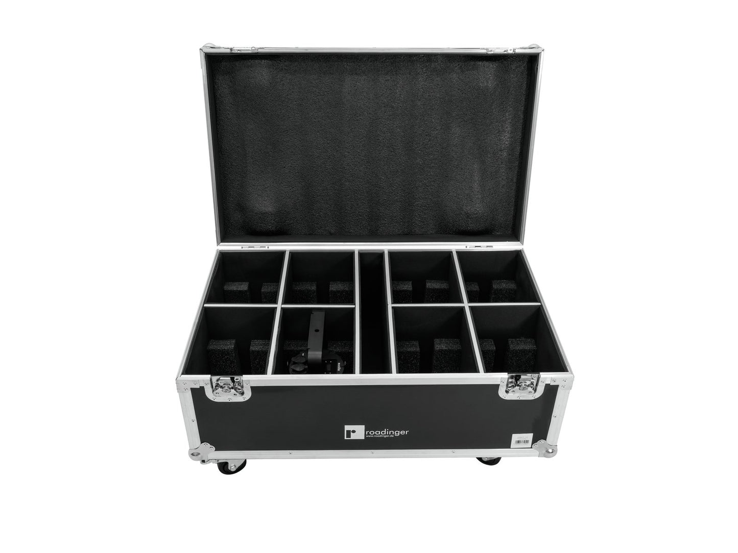 ROADINGER Flightcase 8x LED IP PAR 7x10W RGBL