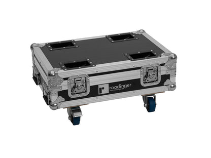 ROADINGER Flightcase 8x AKKU Mini IP UP-4 QCL Spot MK2 mit Ladefunktion