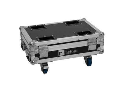 ROADINGER Flightcase 8x AKKU Mini IP UP-4 QCL Spot MK2 mit Ladefunktion