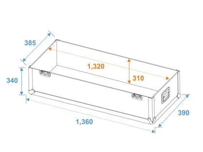 ROADINGER Flightcase 2x LCD ZL50