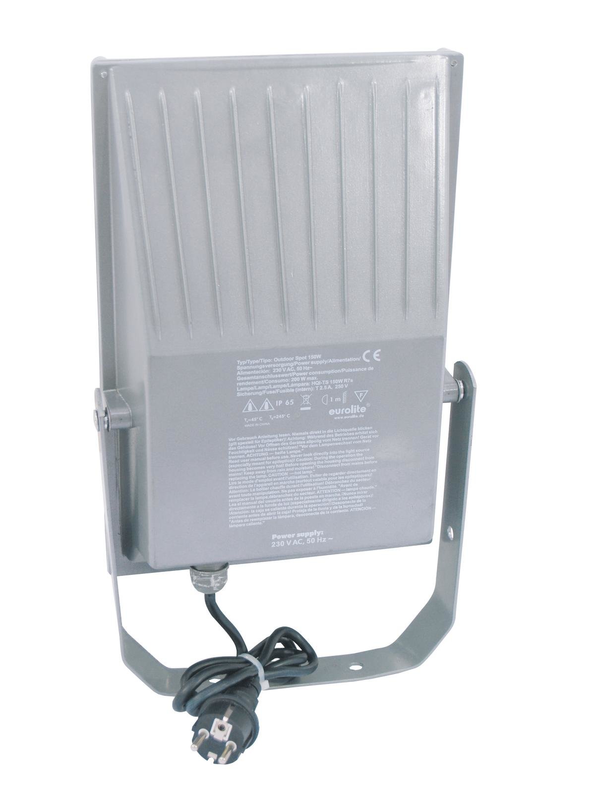 EUROLITE Outdoor Spot 150W WFL silber A