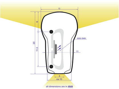 EUROLITE LED Neon Flex 230V Slim gelb 100cm