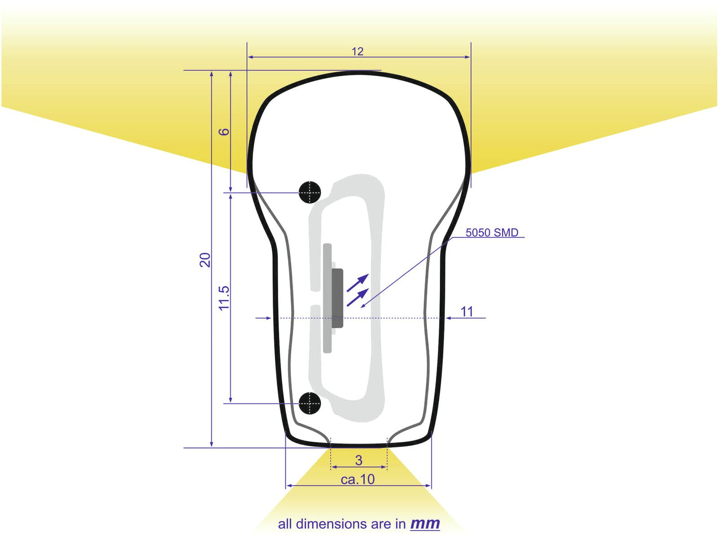 EUROLITE LED Neon Flex 230V Slim kaltweiß 100cm