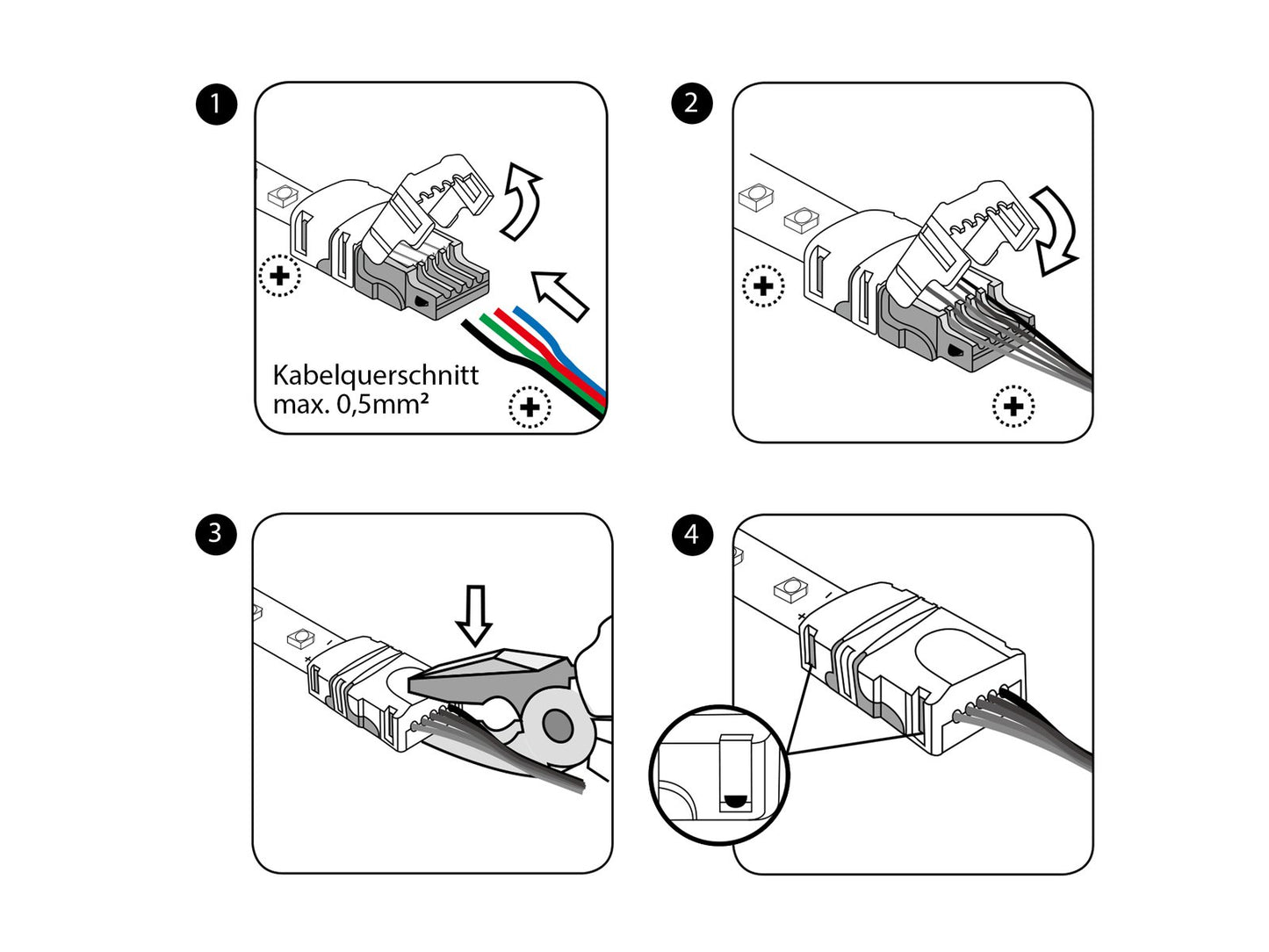 EUROLITE LED Strip flexibler Verbinder 3Pin 10mm