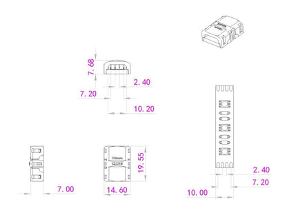 EUROLITE LED Strip Verbinder 4Pin 10mm