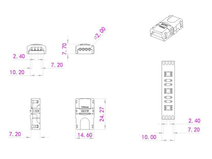 EUROLITE LED Strip Einspeiser 4Pin 10mm