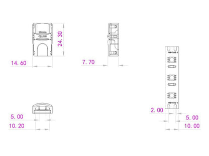 EUROLITE LED Strip Einspeiser 2Pin 10mm