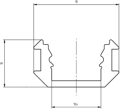 EUROLITE Multiprofil für LED Strip silber 2m