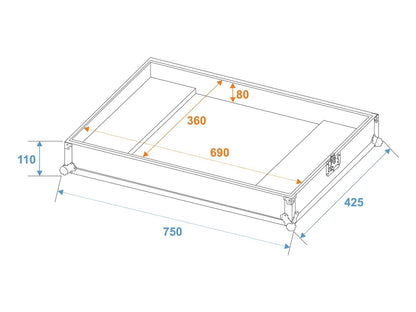 ROADINGER Flightcase ICE-100/ICE-101