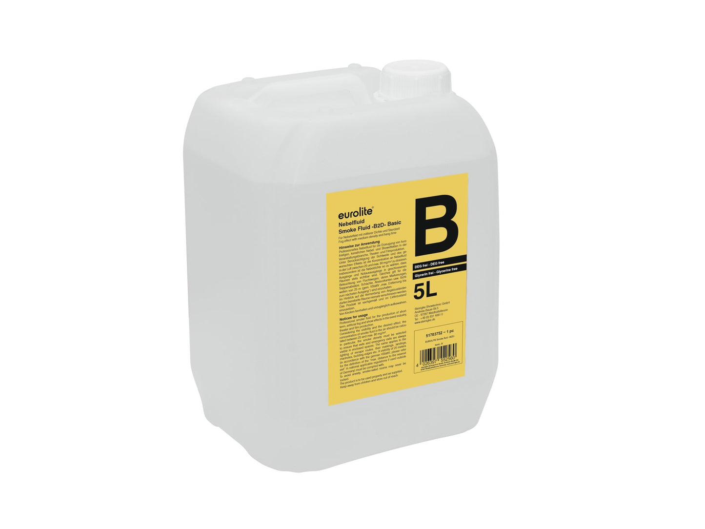 EUROLITE Smoke Fluid -B2D- Basic Nebelfluid 5l