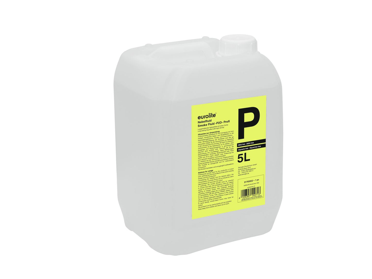 EUROLITE Smoke Fluid -P2D- Profi Nebelfluid 5l