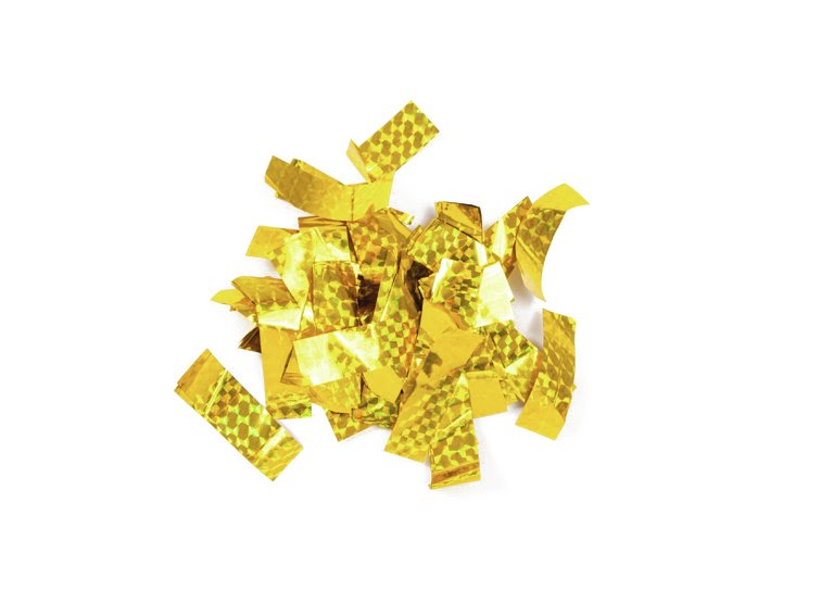 TCM FX Metallic Konfetti rechteckig 55x18mm gold Lasereffekt 1kg