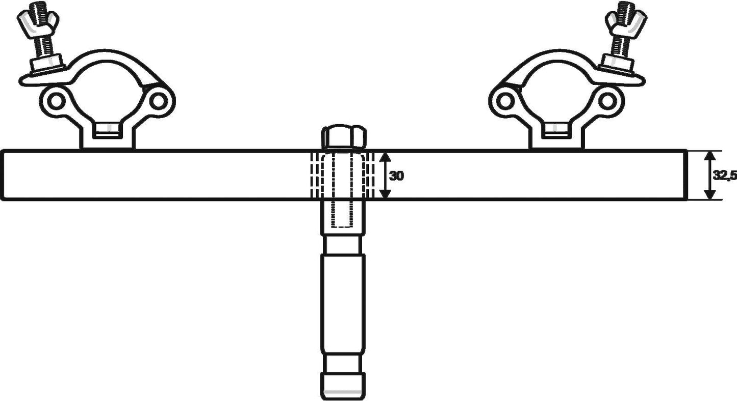 EUROLITE TAH-52 Traversenadapter mit TV-Zapfen