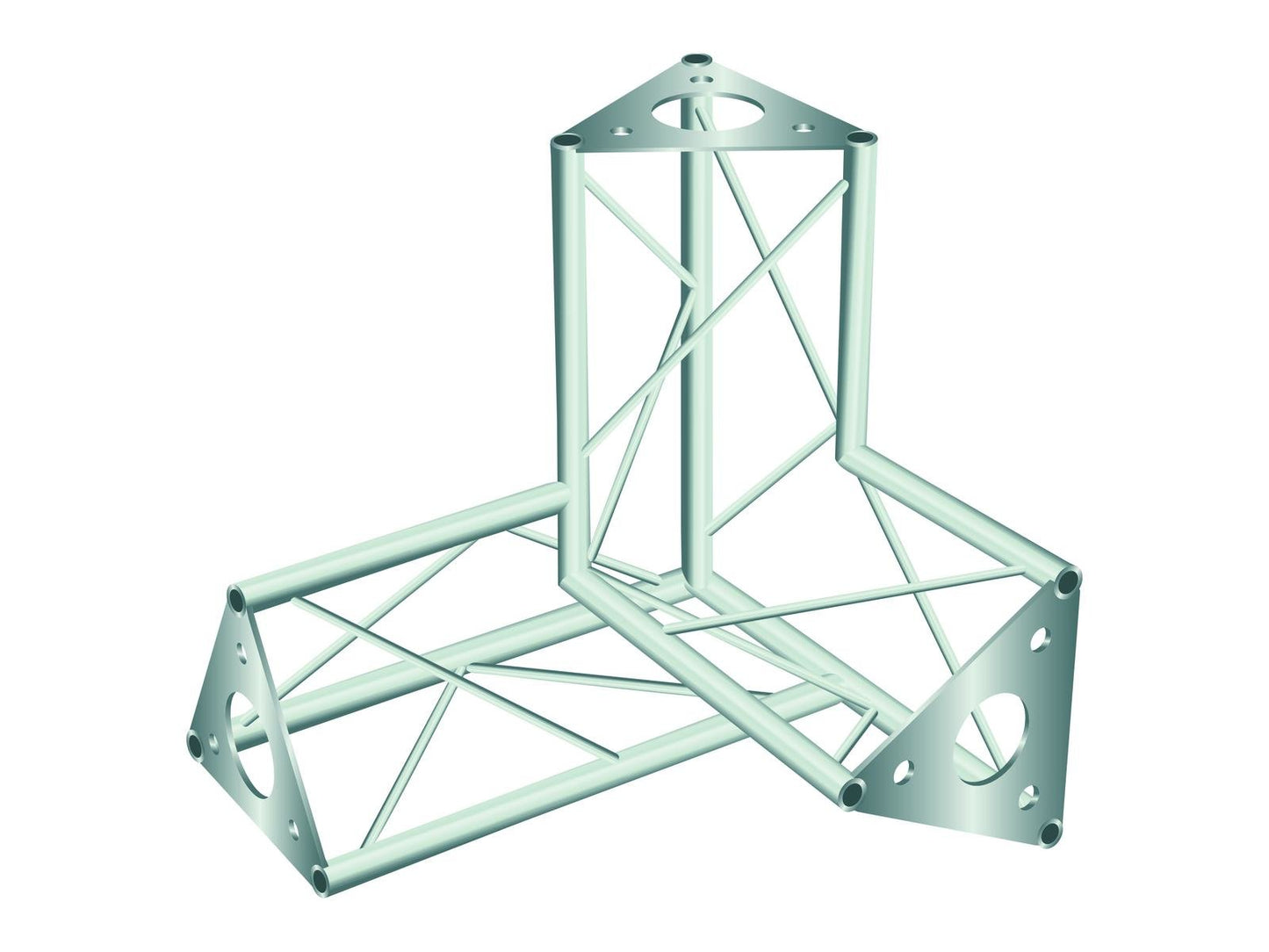 DECOTRUSS SAL-34 Ecke 3-Weg \/ links sil