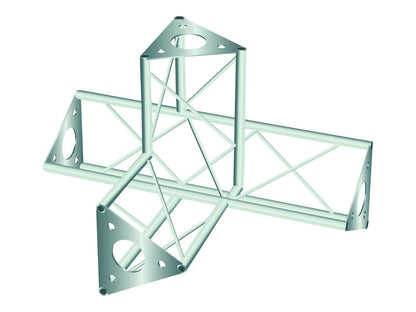 DECOTRUSS SAC-44 Ecke 4-Weg r+h silber