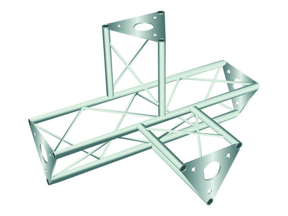 DECOTRUSS SAT-43 4-Weg-Stück /\ silber