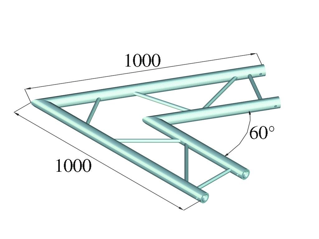 ALUTRUSS BILOCK BQ2-PAC20H 2-Weg Ecke 60°