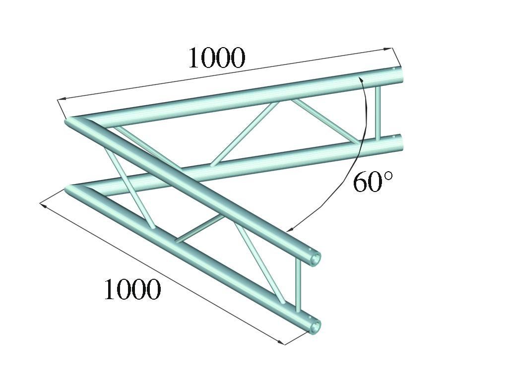 ALUTRUSS BILOCK BQ2-PAC20V 2-Weg Ecke 60°