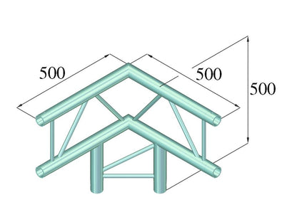 ALUTRUSS BILOCK BQ2-PAL31V 3-Weg Ecke 90°