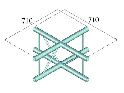 ALUTRUSS BILOCK BQ2-PAC41V 4-Weg Kreuz