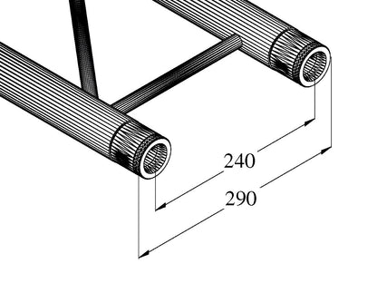 ALUTRUSS BILOCK BQ2-S500 2-Punkt-Traverse sw