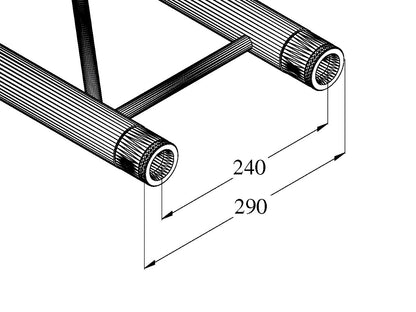 ALUTRUSS BILOCK BQ2-S1500 2-Punkt-Traverse sw