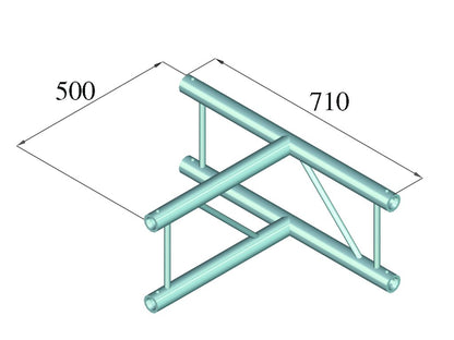 ALUTRUSS BILOCK BQ2-SPAT36V 3-Weg T-Stück 90° sw