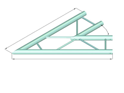 ALUTRUSS DECOLOCK DQ2-SPAC19H 2-Weg Ecke 45° sw