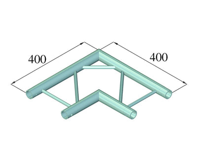 ALUTRUSS DECOLOCK DQ2-SPAC21H 2-Weg Ecke 90° sw