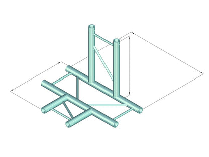 ALUTRUSS DECOLOCK DQ2-SPAT42H 4-Weg Kreuzstück sw